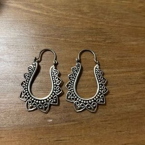 Sterling silver Balinese earrings
